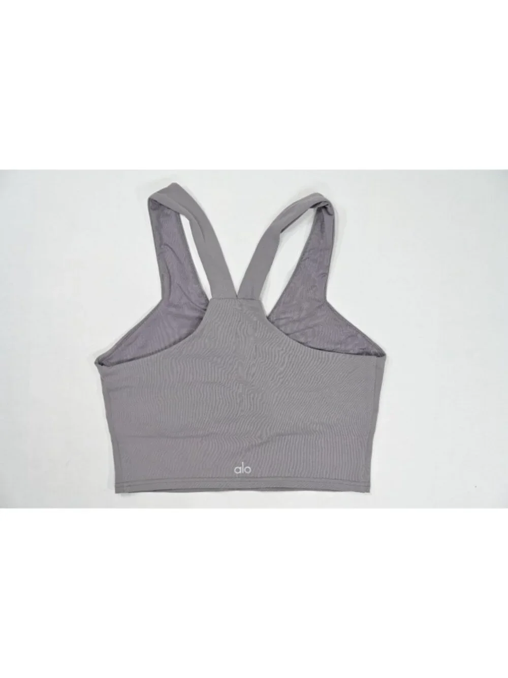 ALO Yoga Airbrush Real Bra Tank in Cool Grey Wash
